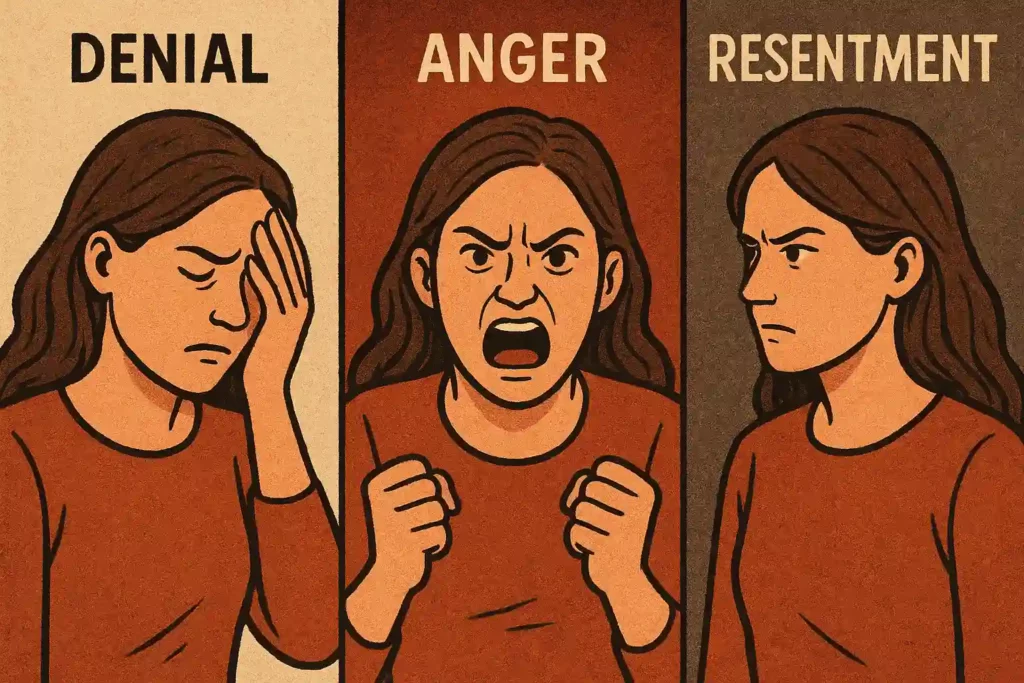 Denial, Anger and resentment ..Oh my!